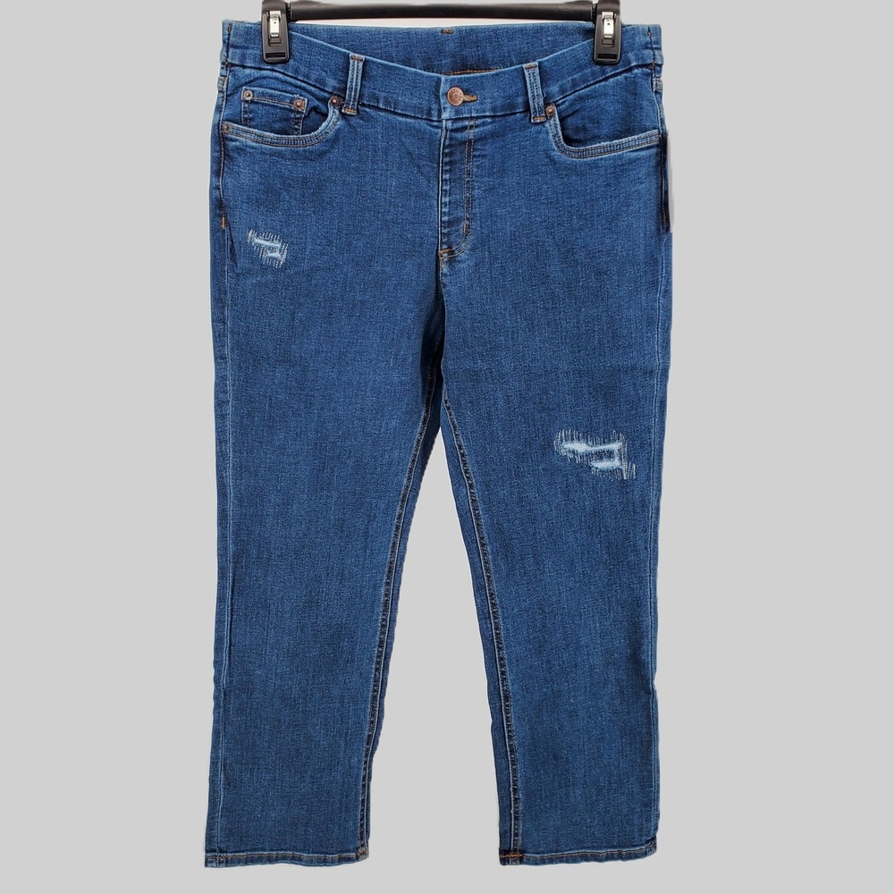 Denim & Co Womens 16P Canyon Retreat Pull On Slim‎ Easy Stretch Denim Jean New